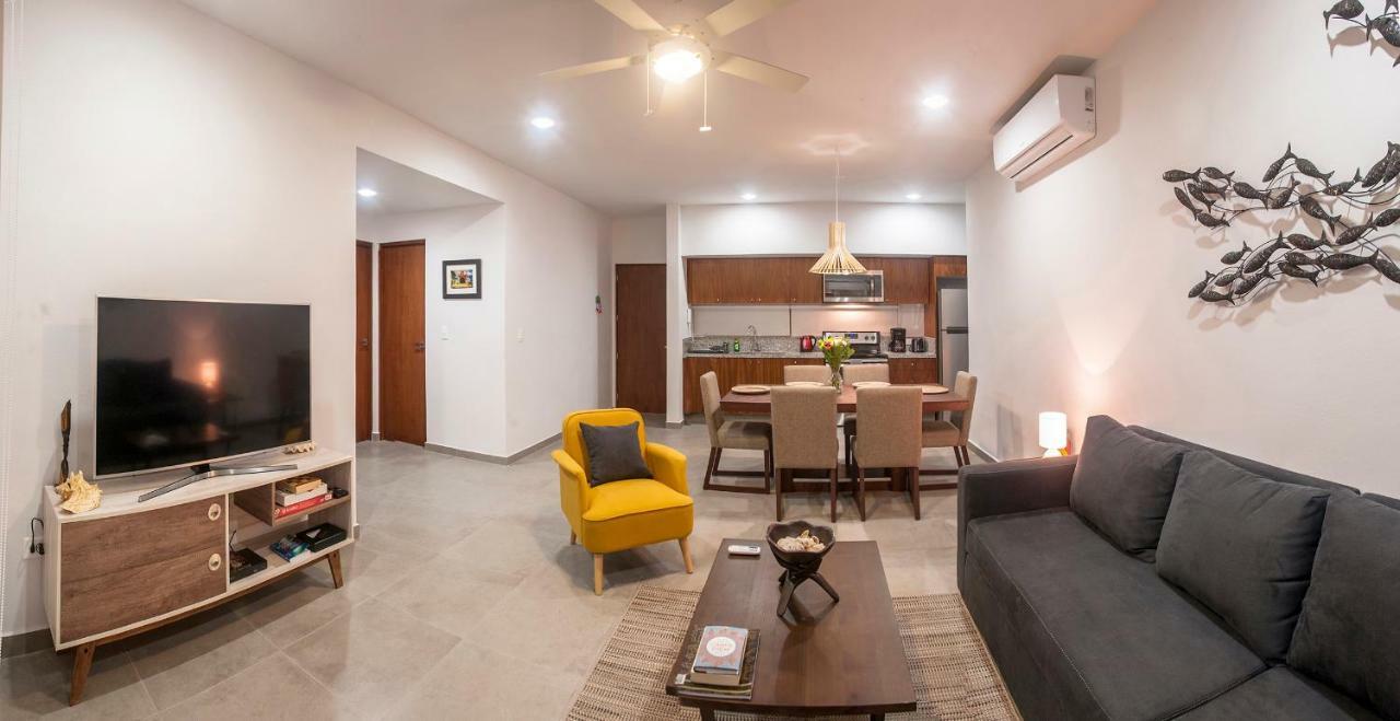 Gulliver Condo - Free Beach Club Access & Bikes Тулум Экстерьер фото